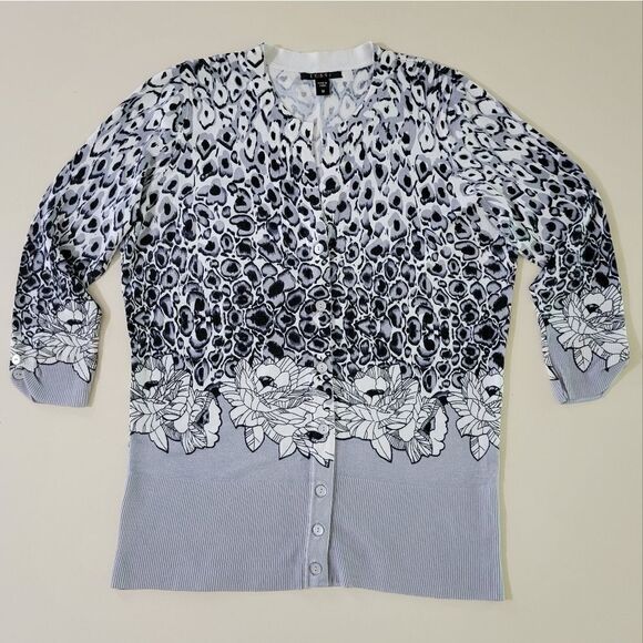 Cyrus Women's Animal & Floral Print Cardigan - Picture 1 of 11